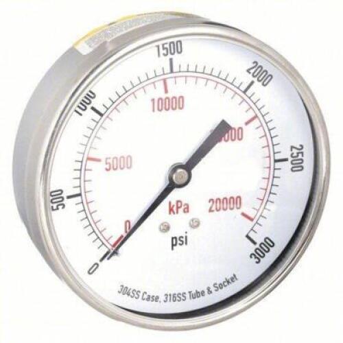 DESCRIPTION: (4) COMMERCIAL PRESSURE GAUGE BRAND/MODEL: 4FMY9 SIZE: 3.5 IN DIAL RETAIL$: $61.29 EA QTY: 4