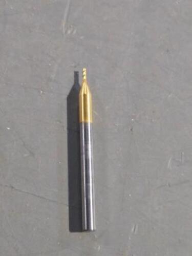 DESCRIPTION: (1) SOLID CARBIDE SQ END MILL BRAND/MODEL: HERTEL 88250089 SIZE: 1/32" X 3/32 x 1/8" QTY: 1