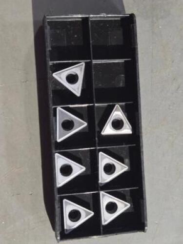 DESCRIPTION: (7) CARBIDE TURNING INSERTS BRAND/MODEL: VC TPGH322 RETAIL$: 133.21 QTY: 7