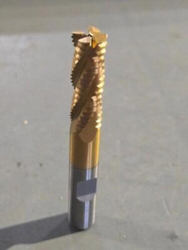 DESCRIPTION: (4) COBALT ROUGHING END MILL BRAND/MODEL: INTERSTATE 80260268 SIZE: 3/8"X1 TO 1/8"X3/8" RETAIL$: 175.44 QTY: 4