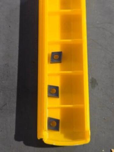DESCRIPTION: (3) CARBIDE TURNING INSERTS BRAND/MODEL: KENNAMETAL CCMT2151LF KC5025 RETAIL$: 76.26 QTY: 3