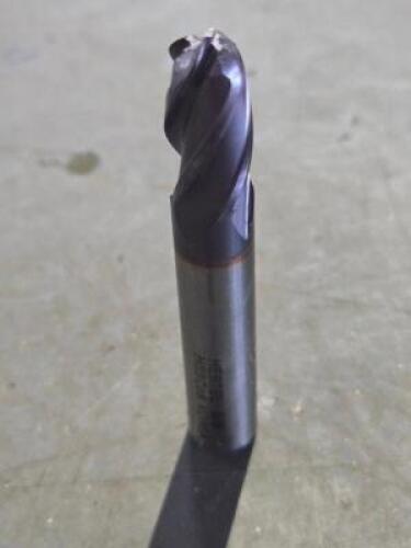 DESCRIPTION: (1) COBALT BALL END MILL BRAND/MODEL: HERTEL 41114539 SIZE: 3/8" X3/4"X3/8" RETAIL$: 24.38 QTY: 1