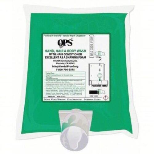 DESCRIPTION: (4) BODY WASH/SHAMPOO BRAND/MODEL: OPS 1405 TO 04G SIZE: 1000mL RETAIL$: 226.52 QTY: 4