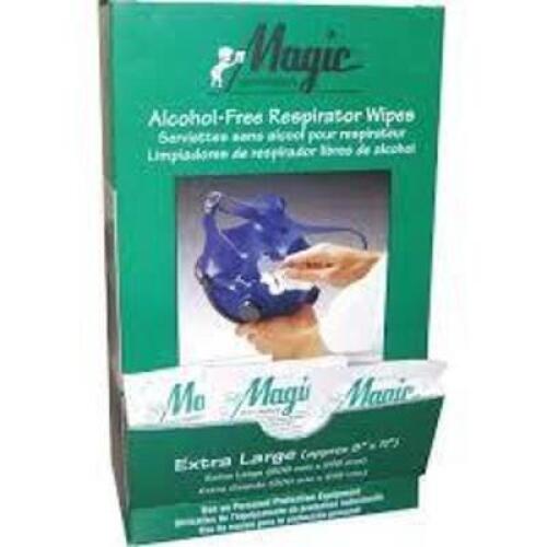 DESCRIPTION: (5) NON TO ALCOHOL MASK WIPES BRAND/MODEL: MAGIC ST100D SIZE: 100 CT RETAIL$: 33.35 QTY: 5