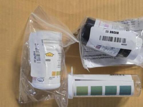 DESCRIPTION: (1) BOX OF VARIOUS CHOLRINE TESTS QTY: 1