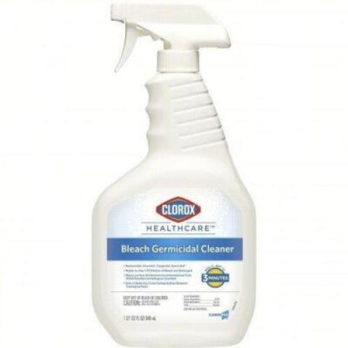 DESCRIPTION: (6) BOTTLES BLEACH GERMICIDAL CLEANER BRAND/MODEL: CLOROX HEALTHCARE 68970 SIZE: 32 OZ RETAIL$: 161.8 QTY: 6