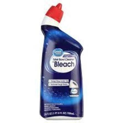 DESCRIPTION: (6) BOTTLES TOILET BOWL CLEANER BRAND/MODEL: GREAT VALUE SIZE: 24 FL OZ RETAIL$: 12.98 QTY: 6