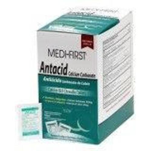 DESCRIPTION: (2) BOXES (500) ANTACID CHEWABLES BRAND/MODEL: MEDI TO FIRST 80213 SIZE: 420mg RETAIL$: 55.9 QTY: 2