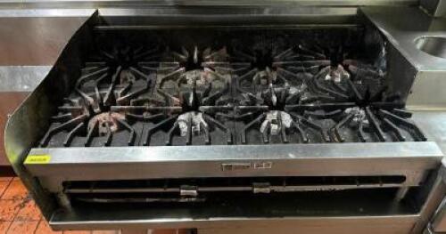 WOLF 48" EIGHT BURNER COUNTER TOP RANGE