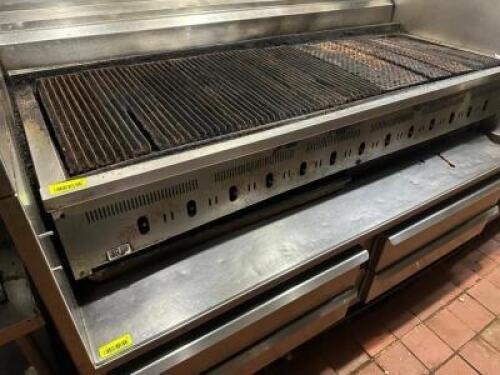 72" RADIANT CHARBROILER, 13 BURNER.
