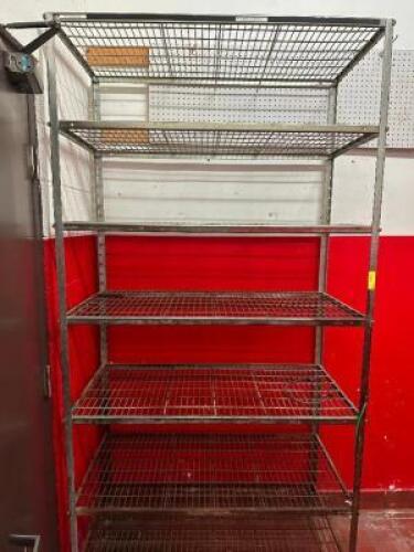 48" X 24" SEVER TIER METAL SHELF.