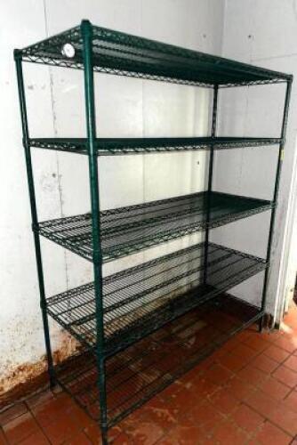 60" X 24" FIVE TIER WIRE SHELF