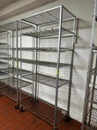 48" X 24" SEVERN TIRE METAL SHELF - ON CASTERS