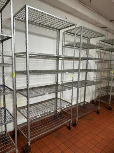 48" X 24" SEVERN TIRE METAL SHELF - ON CASTERS