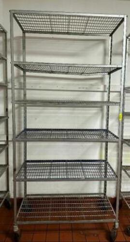 48" X 24" SEVERN TIRE METAL SHELF - ON CASTERS