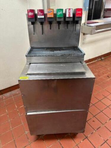CORNELIUS SIX GROUP FOUNTAIN SODA MACHINE W/ ICE KEEPER