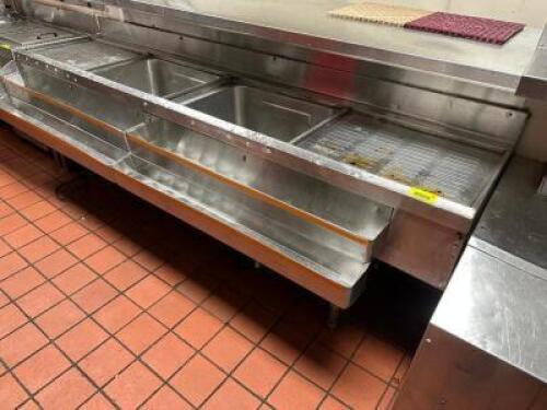(2) 48" STAINLESS DRY BOARDS W/ ICE KEEPERS.