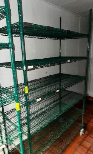 48" X 24" SIX TIER COATED WIRE SHELF
