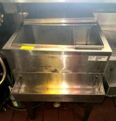 22" STAINLESS ICE KEEPER W/ SODA GUN