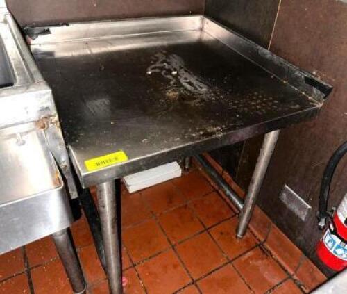 20" X 20" STAINLESS UNDER BAR TABLE