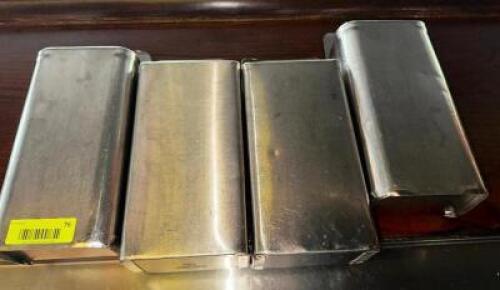(4) STAINLESS BOTTLE CAP CATCHES.