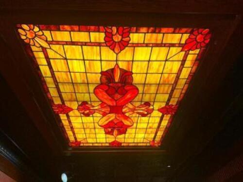 6' X 4' STAINED GLASS CEILING PANEL