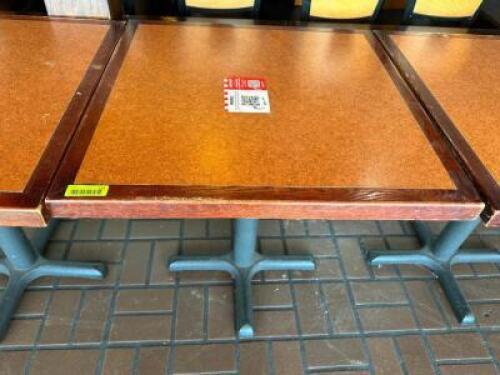 (2) 30" X 30" COMPOSITE TOP TABLES W/ BASES.