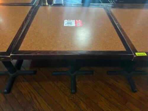 (2) 30" X 30" COMPOSITE TOP TABLES W/ BASES.