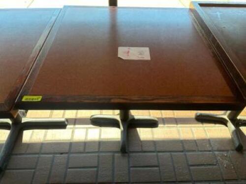 36" X 36" COMPOSITE TOP TABLE WITH BASE.