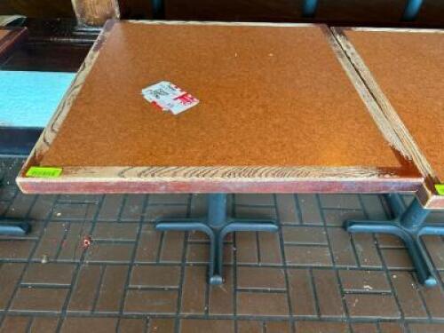 30" X 30" COMPOSITE TOP TABLE WITH BASE.