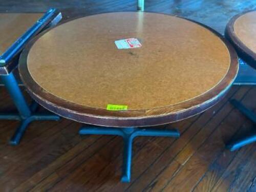 48" ROUND COMPOSITE TOP TABLE WITH BASE.