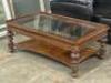 HIGH QUALITY GLASS TOP COFFEE TABLE