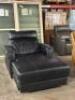 BLACK LEATHER LOUNGE CHAIR - 2
