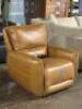 DERBAN 40" LEATHER ZERO GRAVITY RECLINER - 4