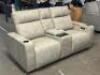 GREYMEL FABRIC POWER RECLINING LOVESEAT WITH WIRELESS CHARGER