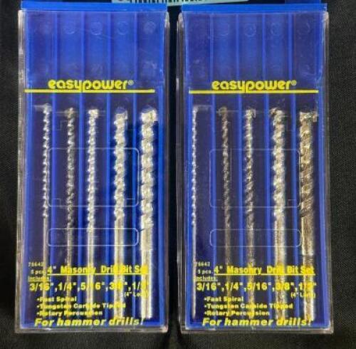 (2) - MASONRY DRILL BIT SETS
