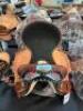 WESTERN BARREL RACING SHOW HORSE SADDLE WITH TACK SET - 6