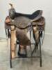 WESTERN BARREL RACING SHOW HORSE SADDLE WITH TACK SET - 2