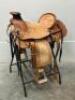 WESTERN BARREL RACING SHOW HORSE SADDLE WITH TACK SET - 3