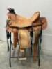 WESTERN BARREL RACING SHOW HORSE SADDLE WITH TACK SET - 2