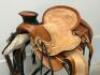 WESTERN BARREL RACING SHOW HORSE SADDLE WITH TACK SET - 6