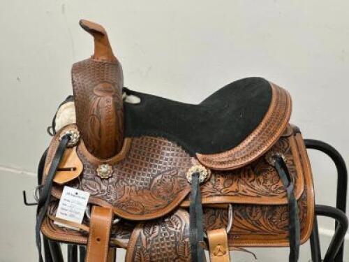 WESTERN BARREL RACING SHOW HORSE SADDLE WITH TACK SET