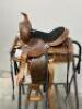 WESTERN BARREL RACING SHOW HORSE SADDLE WITH TACK SET - 4