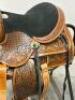 WESTERN BARREL RACING SHOW HORSE SADDLE WITH TACK SET - 8
