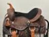WESTERN BARREL RACING SHOW HORSE SADDLE WITH TACK SET