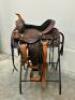 WESTERN BARREL RACING SHOW HORSE SADDLE WITH TACK SET - 2