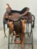 WESTERN BARREL RACING SHOW HORSE SADDLE WITH TACK SET - 3