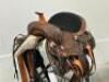 WESTERN BARREL RACING SHOW HORSE SADDLE WITH TACK SET - 7