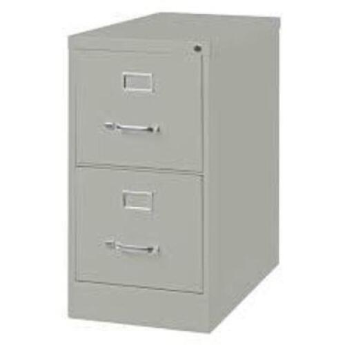 DESCRIPTION: (1) FILING CABINET BRAND/MODEL: HIRSH #14417 INFORMATION: LT GRAY, DRAWER SIZE: 15 x 25 x 29" RETAIL$: $260.00 EA QTY: 1