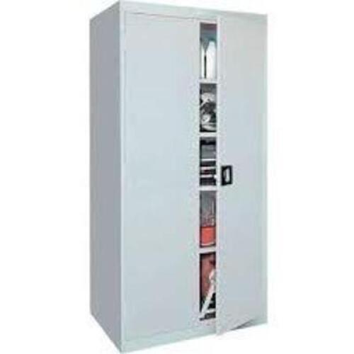 DESCRIPTION: (1) STORAGE CABINETBRAND/MODEL: TENNSCOINFORMATION: LOCKING, DARK GRAY, SWING DOORSIZE: APPROX 23 1/2" X 36" X 72"QTY: 1